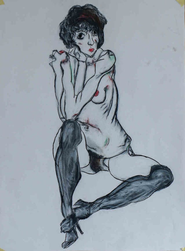 painting Copy Egon Schiele 2022